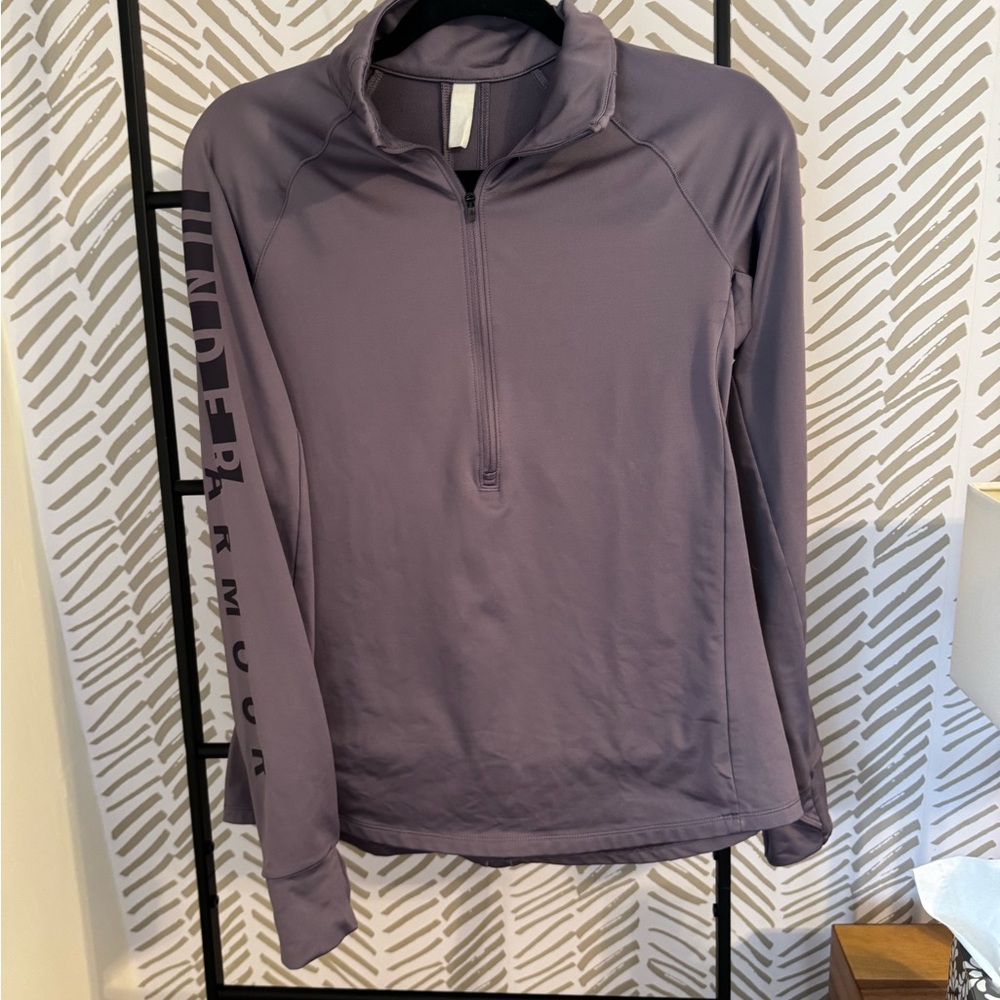 Under Armour Purple Quarter-Zip Pullover medium